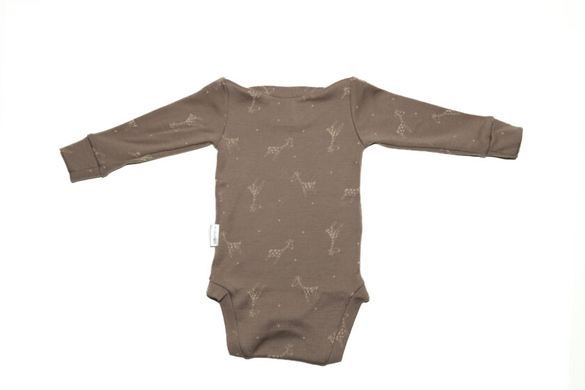 GIRAFFE - Zimné detské rastúce merino body s dlhým rukávom